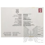 PSZnZ/III RP - Karta Okolicznościowa nr 421 Wydana z Okazji 70-tej Rocznicy Odzyskania Niepodległości Wspólnie przez Instytut J. Piłsudskiego, Instytut Polski i Muzeum im. gen. Sikorskiego oraz Stowarzyszenie Polskich Kombatantów w Nakładzie 700 szt.