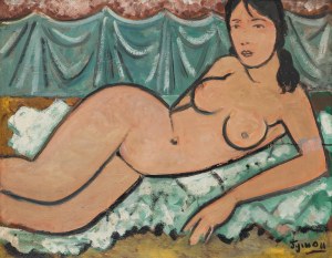 Tymon Niesiołowski (1882 Lviv-1965 Toruń), Nude of a lying woman