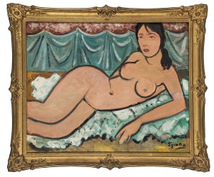 Tymon Niesiołowski (1882 Lviv-1965 Toruń), Nude of a lying woman