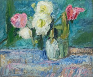 Tadeusz Dominik (1928 Szymanów-2014 Warsaw), Flowers in a vase, 1950s.
