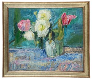 Tadeusz Dominik (1928 Szymanów-2014 Warsaw), Flowers in a vase, 1950s.