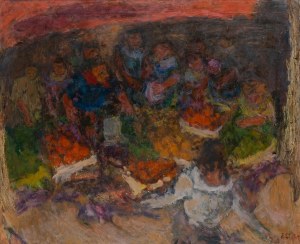 Eugeniusz Eibisch (1896 Lublin - 1987 Warsaw), Market in Antibes