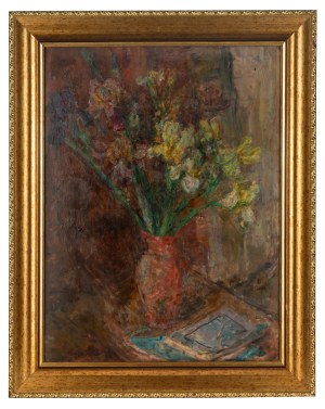 Eugeniusz Eibisch (1896 Lublin - 1987 Warsaw), Flowers in a vase