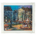 Jan Szancenbach (1928 Kraków - 1998 tamże), Le carrousel, z cyklu Montmartre, 1992 r.