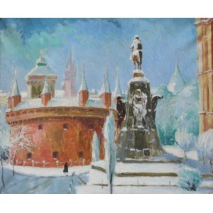 Jan Rubczak (1884 Stanisławów - 1942 Oświęcim), Widok na Barbakan w Krakowie
