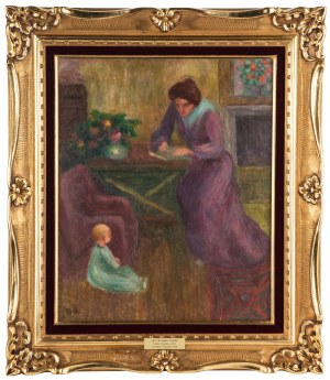 Jean Peské (1870 Golta/Ukraine-1949 Le Mans), Children's Reading (Letter)