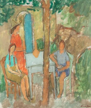 Zygmunt Landau (1898 Łódź - 1962 Tel Aviv), Women in the Garden