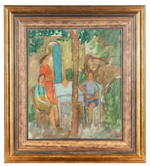 Zygmunt Landau (1898 Łódź - 1962 Tel Aviv), Women in the Garden