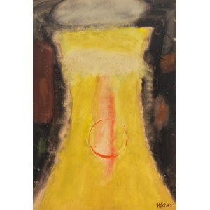 Józef Hałas (1927 Nowy Sącz - 2015 Wrocław), Kompozycja żółta, 1962 r.