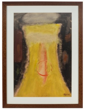 Józef Hałas (1927 Nowy Sącz - 2015 Wrocław), Yellow Composition, 1962.