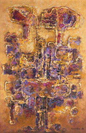 Tadeusz Lapinski (b. 1928 Rawa Mazowiecka - 2016), Painting matter, 1956.