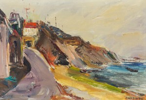 Jozef Wasiolek (1921 Smarglin - 2008 Lodz), Town on the Seashore