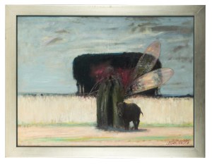 Janusz Lewandowski (1937 Rokicice near Plock-2022 Warsaw), Character with a wild boar