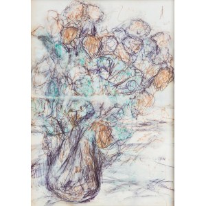 Hanna Rudzka-Cybisowa (1897 Mlawa - 1988 Krakow), Flowers in a vase, 1964.