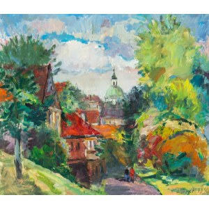 Aleksander Turek (1933 - 2016), Warszawski widok, 1990 r.