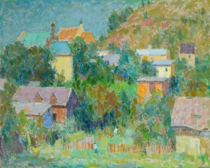 Eugeniusz Arct (1899 Odesa - 1974 Warsaw), View of the parish in Kazimierz