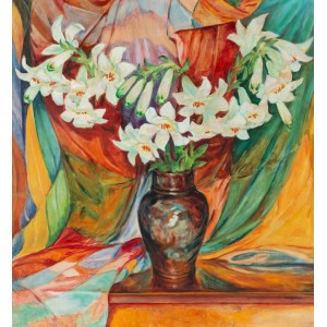 Stanisław Witoszyński (1885 - ?), Lilie w wazonie, ok. 1925 r.