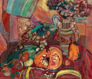 Ewa Przebindowska (1940 Torun - 2024 Krakow), Still life with pumpkin, 2000.