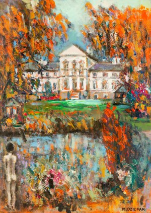 Maria Dziopak (b. 1954), Walking with the Muse (Podstolice Manor), 2023.