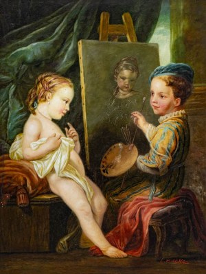 Artist Unrecognized, Young Artist and His Muse