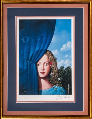 Rafal Olbinski, Under the veil of night 1z20, 2025