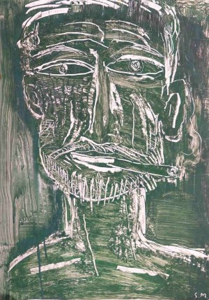 Stanislaw Mlodożeniec, Portrait with a Cigarette
