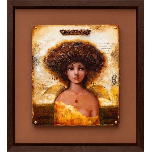 Olena Matsehora, Kropla bursztynu (Amber drop), 2019