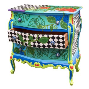 Luiza Poreda, Hand-painted dresser, 2023