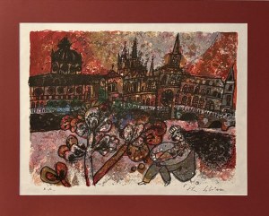 Theo Tobiasse (1927-2012), La Concergiere ( The concierge).