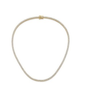 25.1 GRAMS LAB GROWN DIAMOND TENNIS TYPE GOLD NECKLACE - 212 CLASSIC