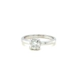 3.23 GR WHITE GOLD RING WITH DIAMONDS - RNG41106