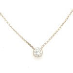 2.69 GR YELLOW GOLD CHOKER WITH DIAMONDS - DH-P199