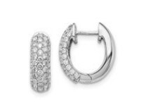 1.58 CT NATURAL DIAMOND EARRINGS IN GOLD - 840 NAT 18K