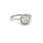 2.54 GR WHITE GOLD RING WITH DIAMONDS - RNG40902