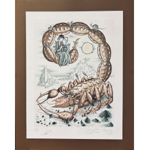1. Peynet Raymond 1908-1999, Kochankowie z serii Znaki Zodiaku: Le Scorpion 1971