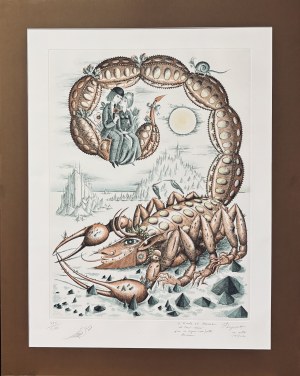 1. Peynet Raymond 1908-1999, Lovers from the Signs of the Zodiac series: Le Scorpion 1971