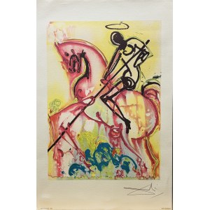 Salvador DALI (1904-1989), Le Cheval St. Georges. Z cyklu: Les Chevaux de Dali (Daliinian Horses), 1983