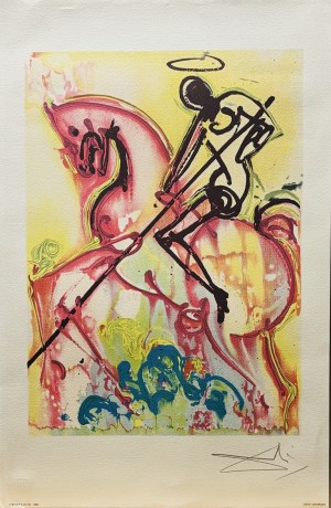 Salvador DALI (1904-1989), Le Cheval St. Georges. From the series: Les Chevaux de Dali (Daliinian Horses), 1983.