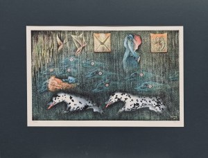 Marie Čermínová (Toyen), 1902-1980), Hunting foxes, 1964
