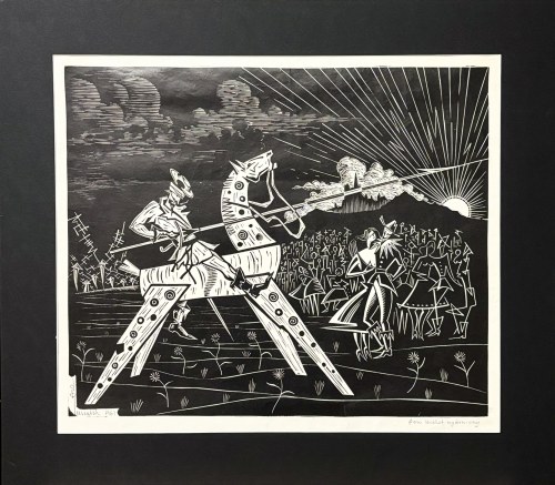 Stefan Rassalski (1910 - 1972), Don Kichot wydrwiony, 1961 r.
