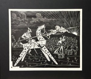 Stefan Rassalski (1910 - 1972), Don Quixote snatched, 1961.