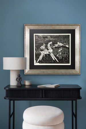 Stefan Rassalski (1910 - 1972), Don Quixote snatched, 1961.