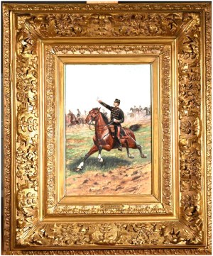 Paul Émile Léon Perboyre (1851-1929) , Cavalryman of the XII horse riding regiment, 1888