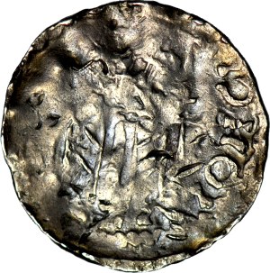 Germany, Mainz - Archbishopric, Henry II 1002-1024, Denarius in Byzantine type