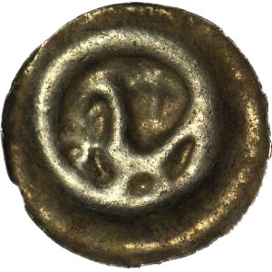 RR-, Pomorze Zachodnie, (Świętopełk II Wielki 1220-1266?), Brakteat, Ptak i lilia
