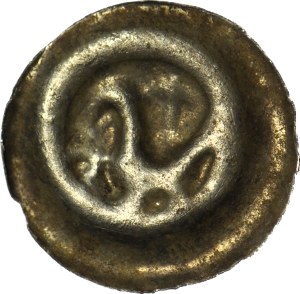 RR-, Western Pomerania, (Swietopelk II the Great 1220-1266?), Brakteat, Bird and lily