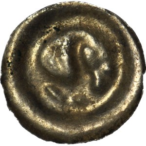 RR-, Pomorze Zachodnie, (Świętopełk II Wielki 1220-1266?), Brakteat, Ptak i lilia