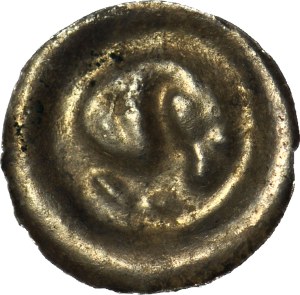 RR-, Western Pomerania, (Swietopelk II the Great 1220-1266?), Brakteat, Bird and lily