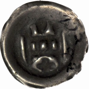 Teutonic Order, brakteat ca. 1327-1338, Gate with three shooting galleries