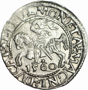 Sigismund II Augustus, Half-penny 1560, Vilnius, Li/LITVA, beautiful